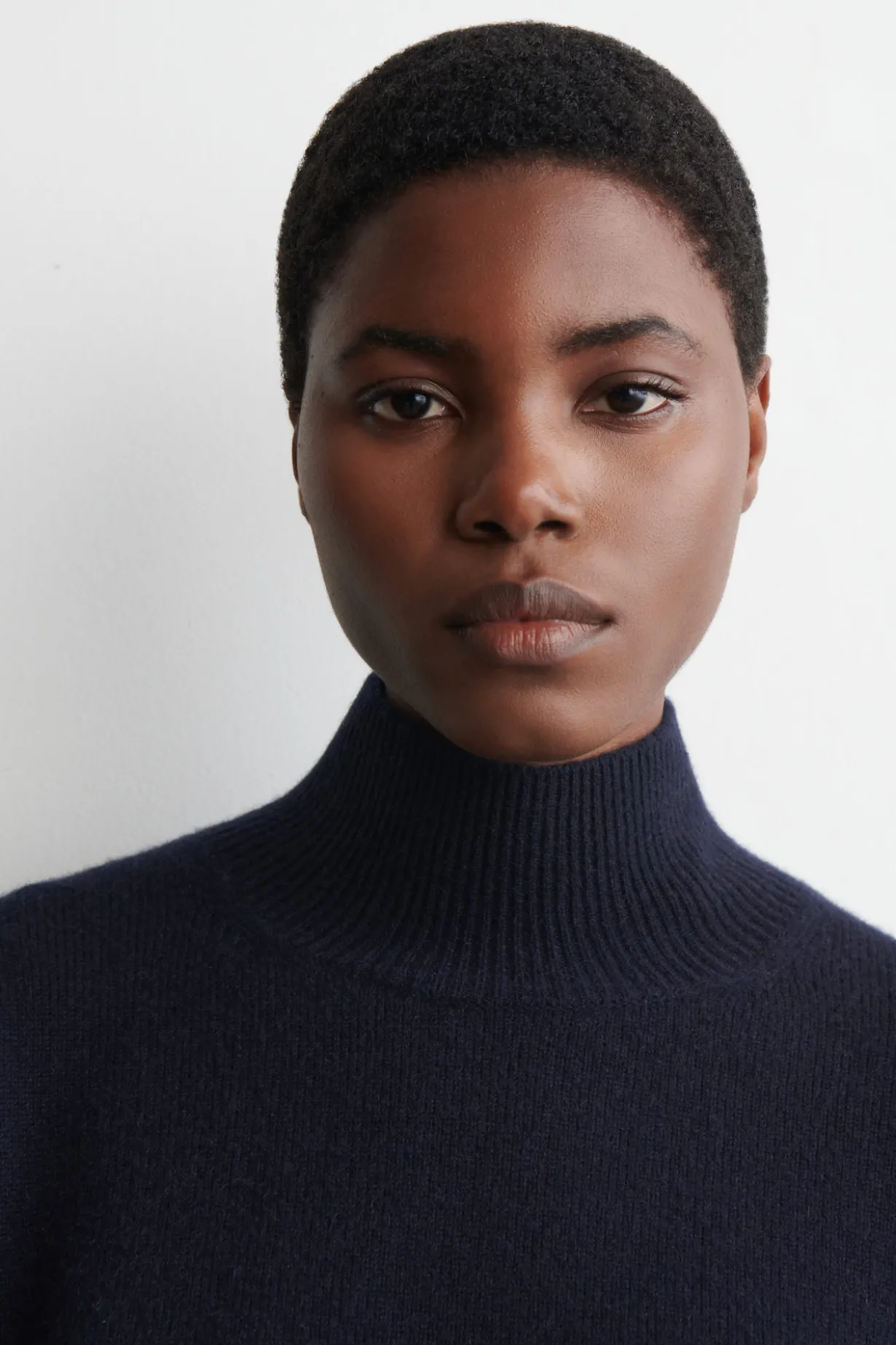 CASHMERE MOCK-NECK SWEATER