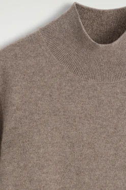 CASHMERE MOCK-NECK T-SHIRT
