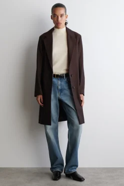 CASHMERE MOCK-NECK T-SHIRT