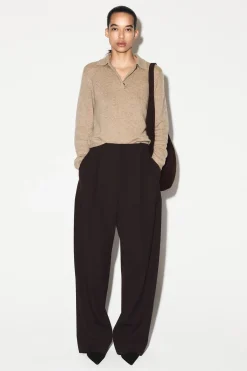 CASHMERE POLO SWEATER