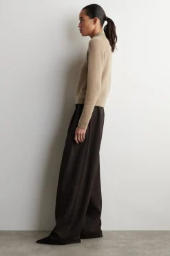 CASHMERE POLO SWEATER