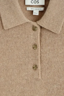 CASHMERE POLO SWEATER