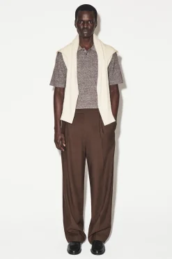 CASHMERE-LINEN POLO SHIRT