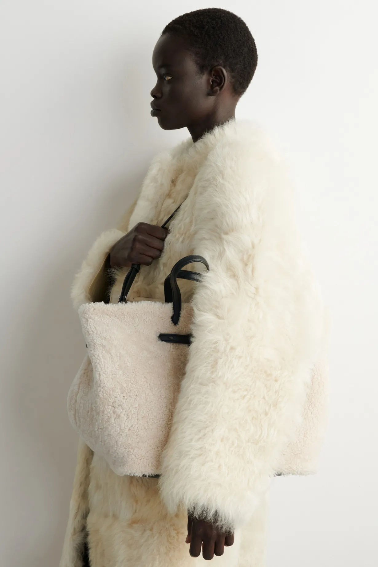 CHALET TOTE BAG - SHEARLING