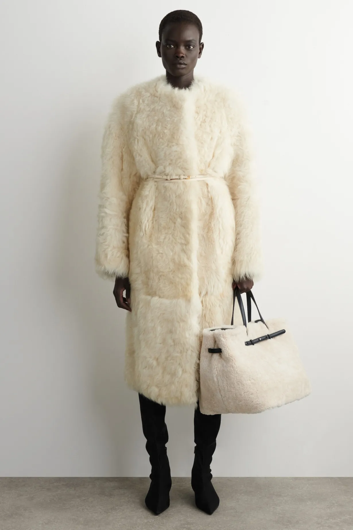 CHALET TOTE BAG - SHEARLING