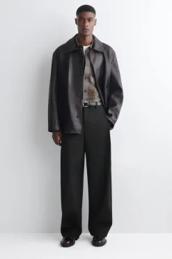 CHECKED BRUSHED-COTTON SHIRT
