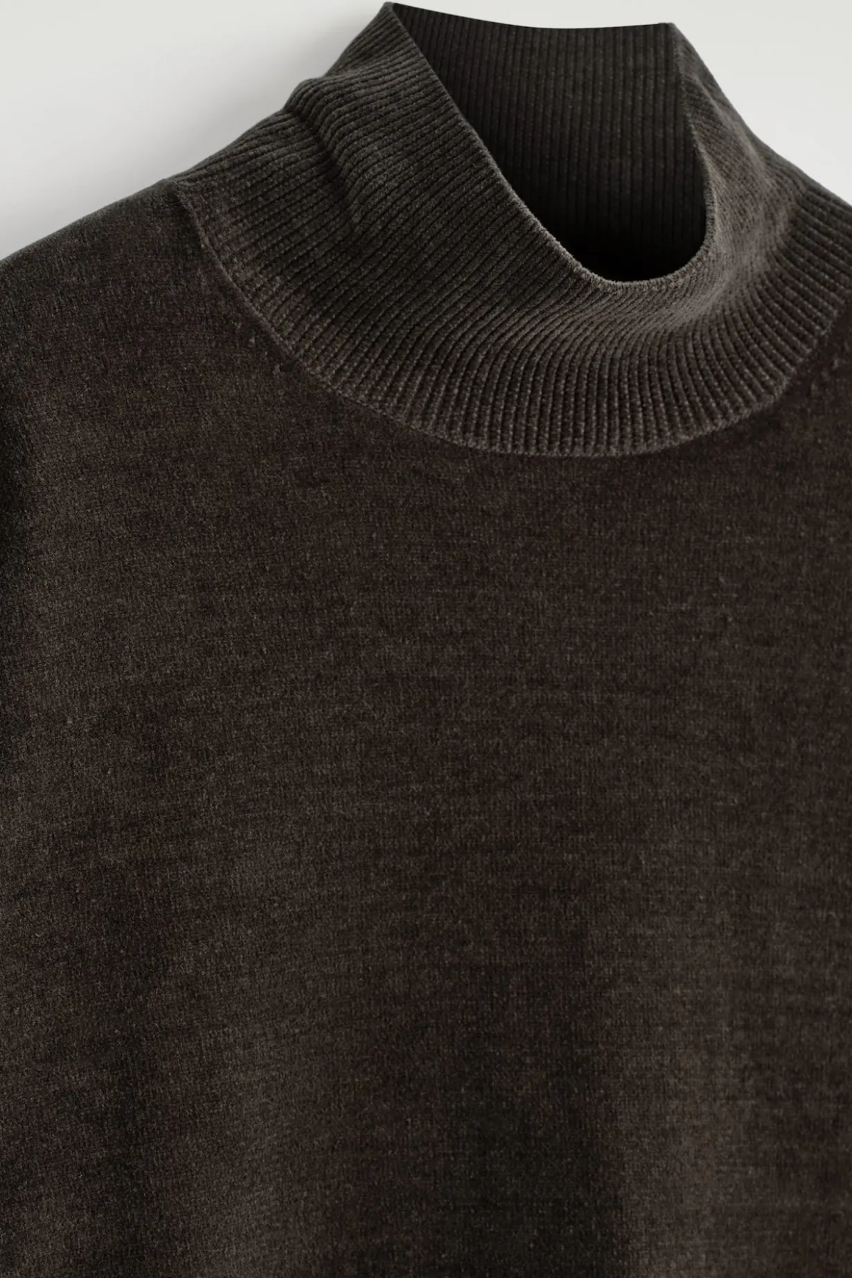 CHENILLE MOCK-NECK SWEATER