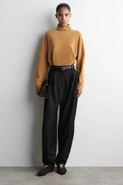CHENILLE MOCK-NECK SWEATER