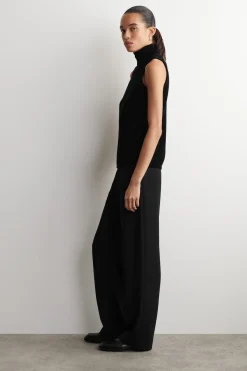 CHENILLE MOCK-NECK VEST