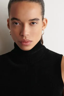 CHENILLE MOCK-NECK VEST