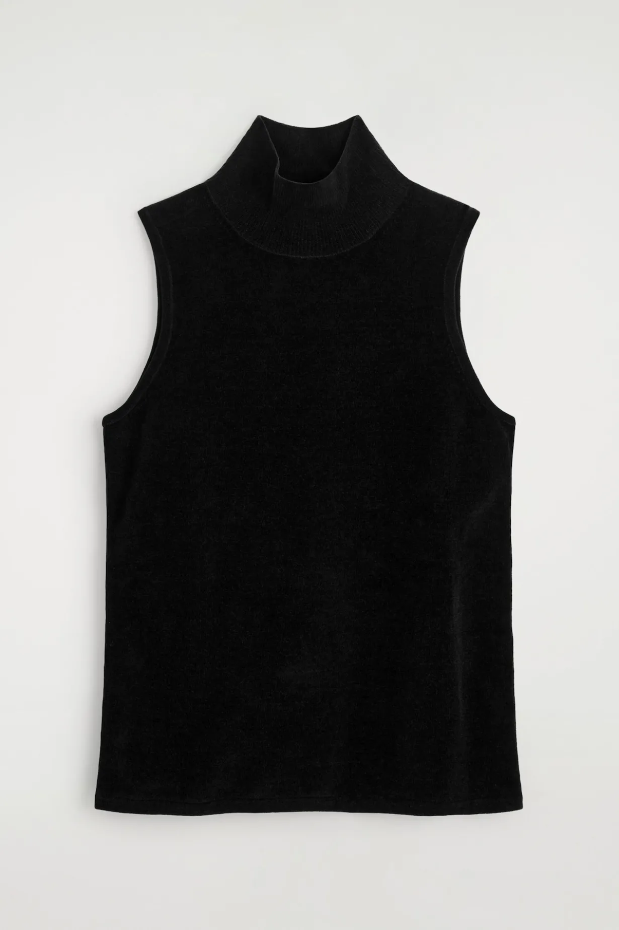CHENILLE MOCK-NECK VEST
