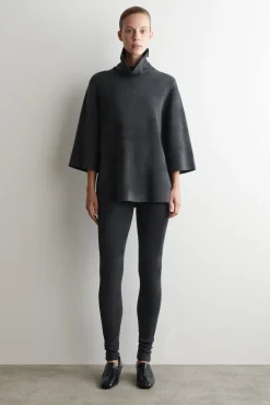CHENILLE-KNIT LEGGINGS