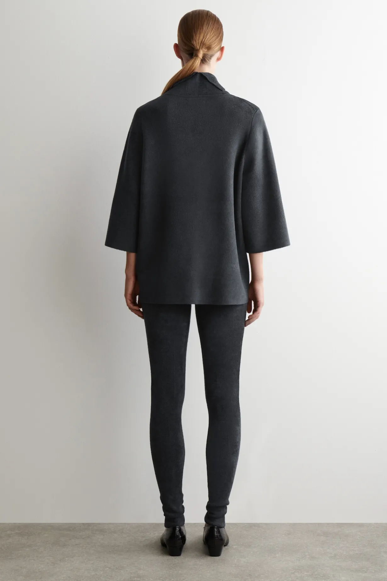 CHENILLE-KNIT LEGGINGS