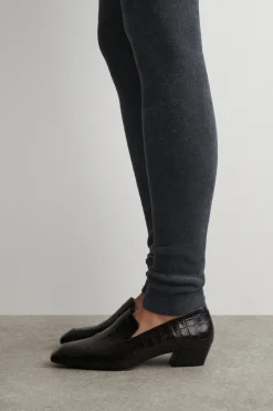 CHENILLE-KNIT LEGGINGS