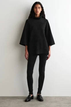 CHENILLE-KNIT MOCK-NECK SWEATER