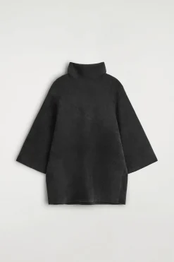 CHENILLE-KNIT MOCK-NECK SWEATER