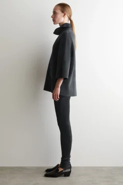CHENILLE-KNIT MOCK-NECK SWEATER