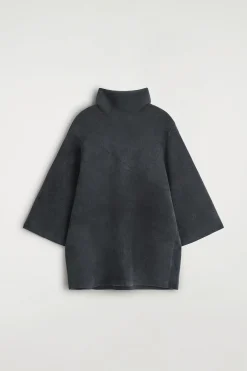 CHENILLE-KNIT MOCK-NECK SWEATER