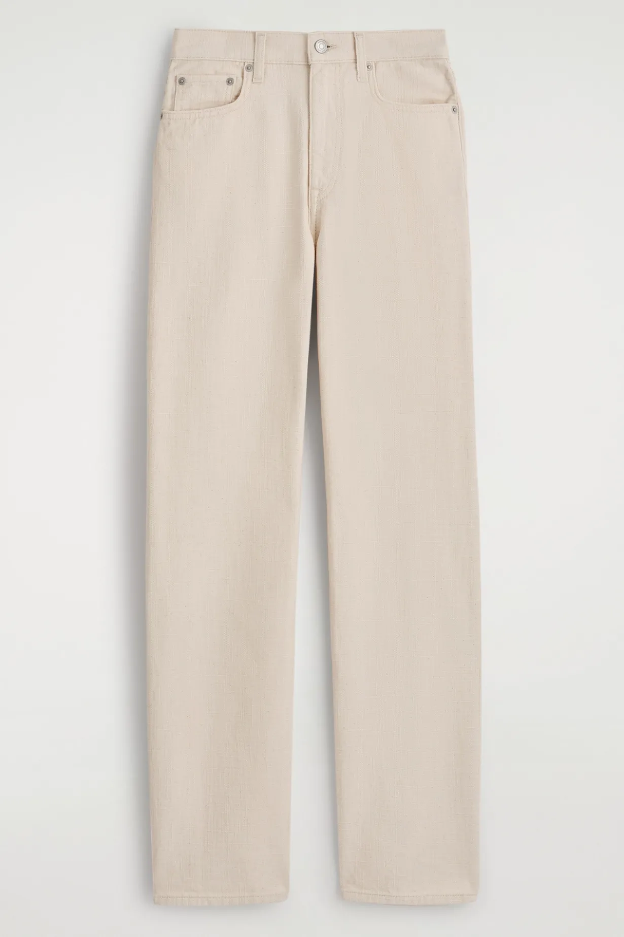 CHORD CANVAS STRAIGHT-LEG JEANS