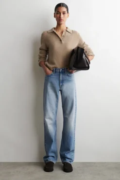 CHORD STRAIGHT-LEG JEANS