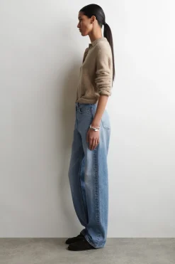 CHORD STRAIGHT-LEG JEANS