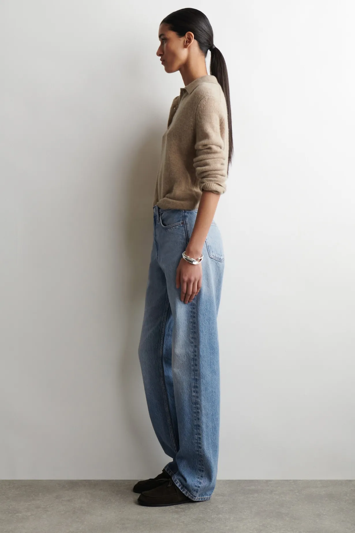 CHORD STRAIGHT-LEG JEANS