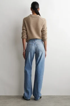 CHORD STRAIGHT-LEG JEANS