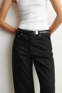 CHORD STRAIGHT-LEG JEANS
