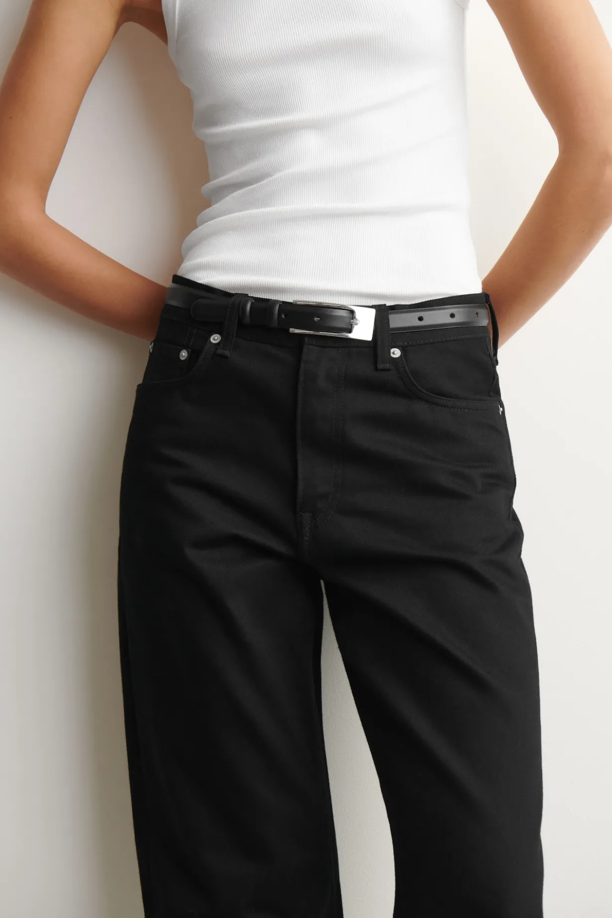 CHORD STRAIGHT-LEG JEANS