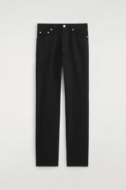 CHORD STRAIGHT-LEG JEANS