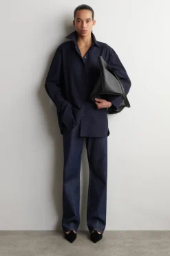 CHORD STRAIGHT-LEG JEANS