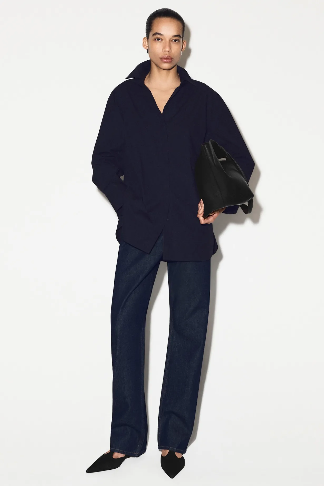 CHORD STRAIGHT-LEG JEANS