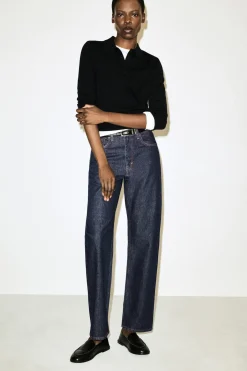 CHORD STRAIGHT-LEG JEANS
