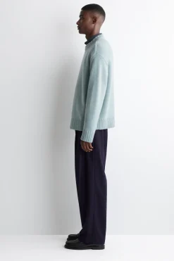 CHUNKY PURE CASHMERE CREW-NECK SWEATER