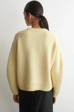 CHUNKY PURE CASHMERE CREW-NECK SWEATER