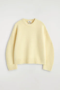 CHUNKY PURE CASHMERE CREW-NECK SWEATER