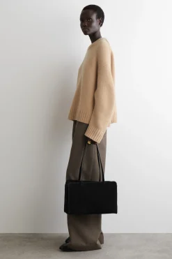 CHUNKY PURE CASHMERE CREW-NECK SWEATER