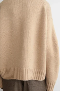 CHUNKY PURE CASHMERE CREW-NECK SWEATER