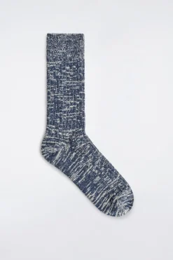 CHUNKY RIBBED WOOL-BLEND SOCKS