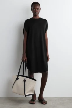 CIRCLE-CUT KNIT DRESS