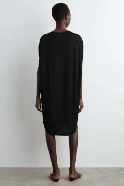 CIRCLE-CUT KNIT DRESS