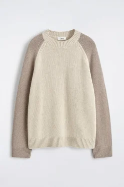 COLOUR-BLOCK CASHMERE SWEATER