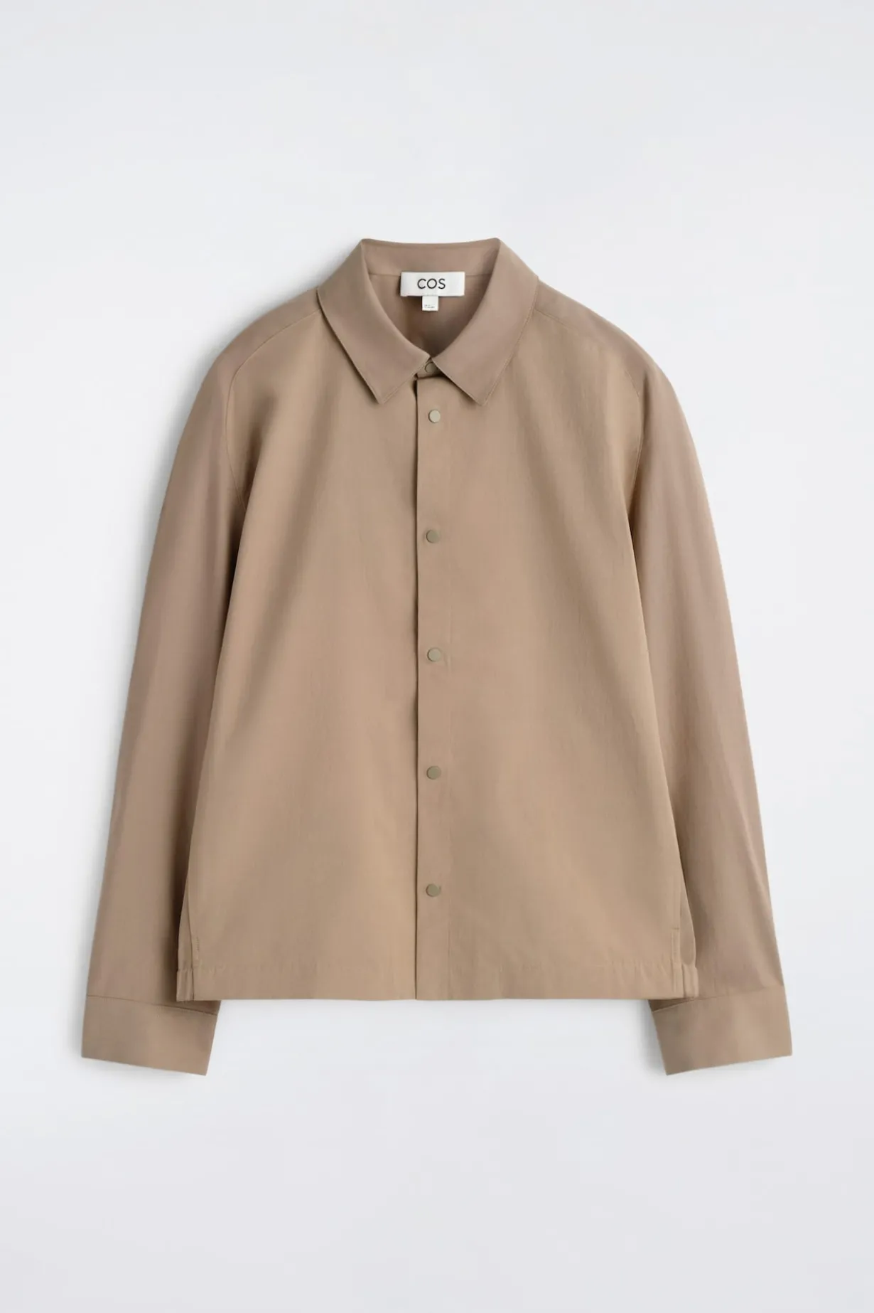 CONTRAST-PANEL COTTON OVERSHIRT