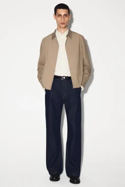 CONTRAST-PANEL COTTON OVERSHIRT