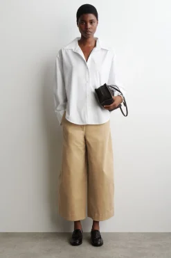 CORDUROY BARREL-LEG PANTS