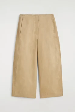 CORDUROY BARREL-LEG PANTS