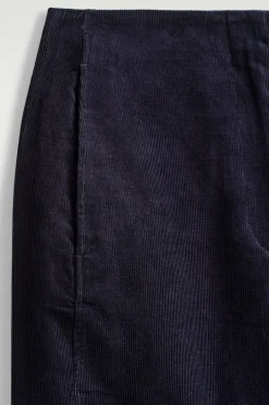 CORDUROY BARREL-LEG PANTS