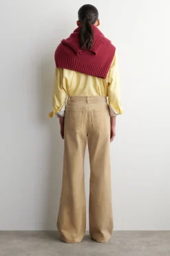 CORDUROY STRAIGHT-LEG PANTS
