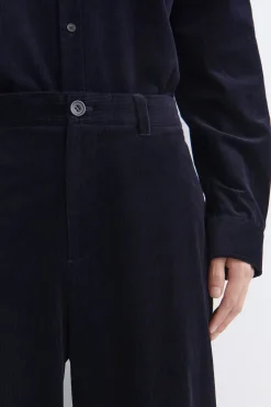 CORDUROY WIDE-LEG PANTS