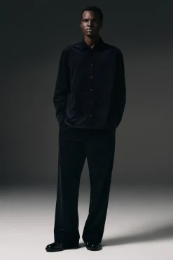 CORDUROY WIDE-LEG PANTS